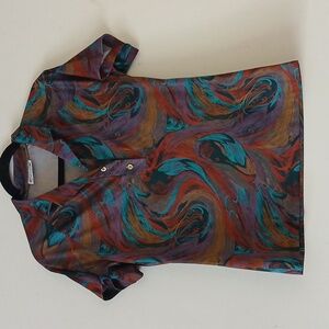 Vintage 70's Frayne Paisley Blouse | Size: Large